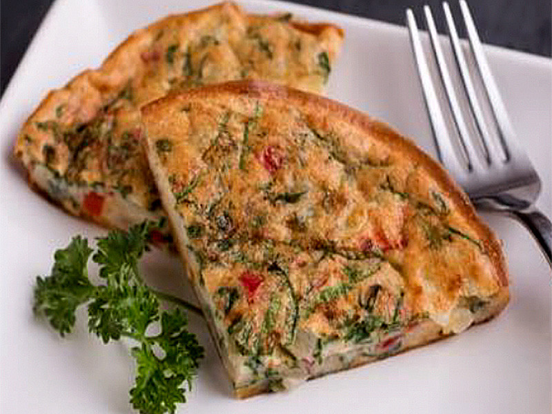 Quiche with Self-Forming Crust