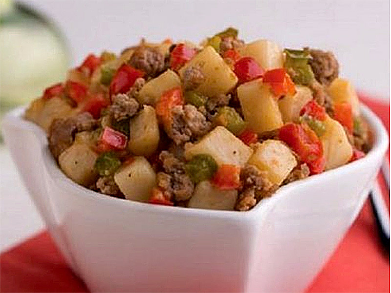 Roasted Potatoes and Turkey Hash