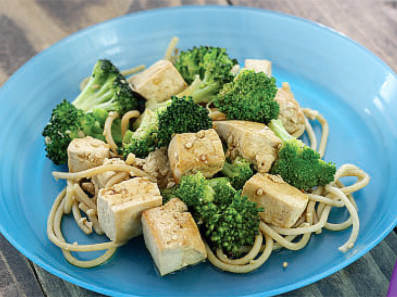 Sauteed Tofu and Broccoli