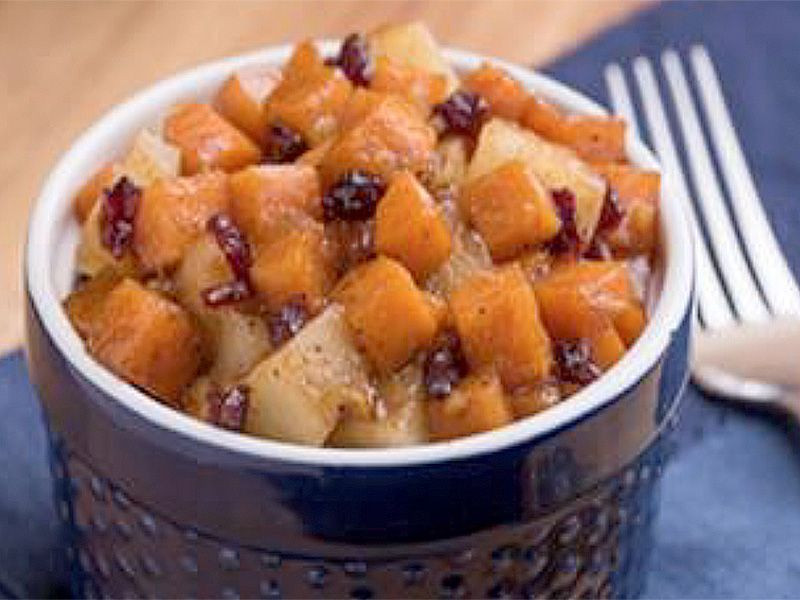 Baked Sweet Potatoes and Apples