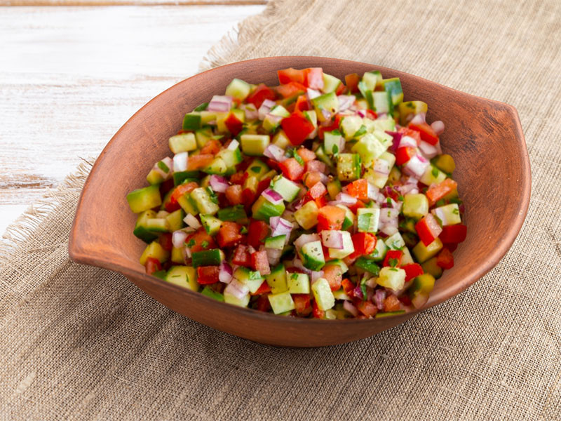 Cucumber Salad with Tomatoes 