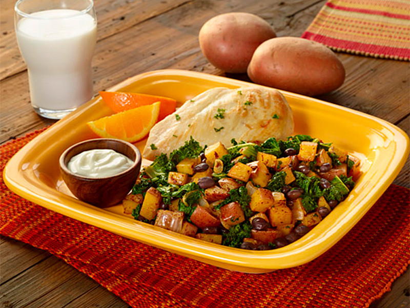 Potato, Black Bean, & Kale Skillet
