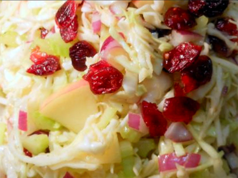 Apple Cranberry Coleslaw