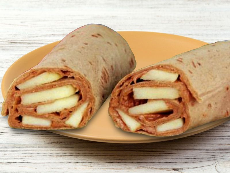 Peanut Butter Apple Wraps 