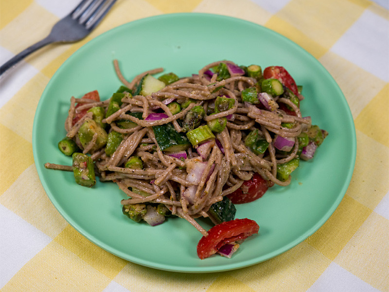 Spicy Summer Harvest Pasta Salad